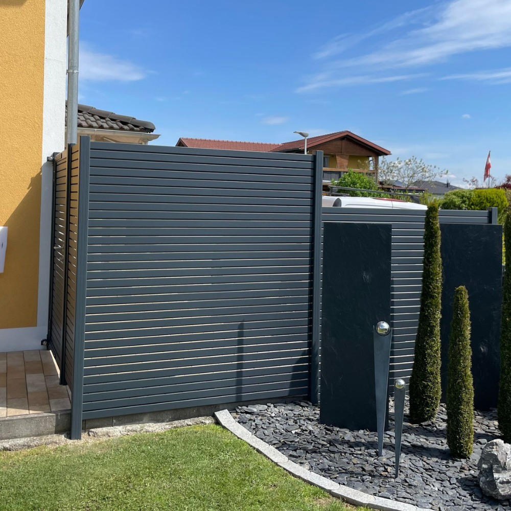 Aluminium Sichtschutzzaun Rhombus MARIO Anthrazit