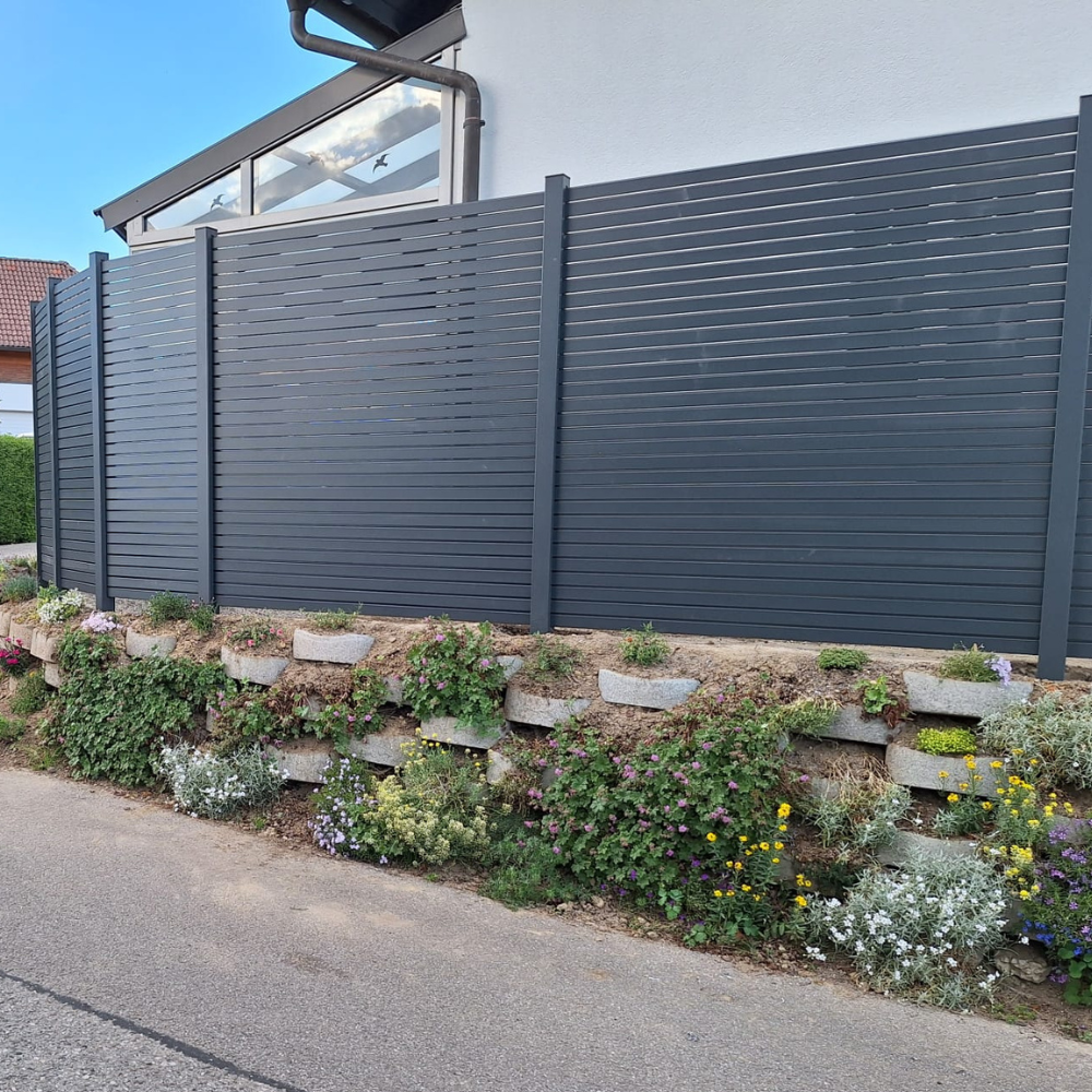 Aluminium Sichtschutzzaun Rhombus MARIO Anthrazit