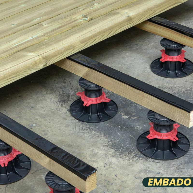 Balkenlager höhenverstellbar 90-150mm für Terrassendielen YEED