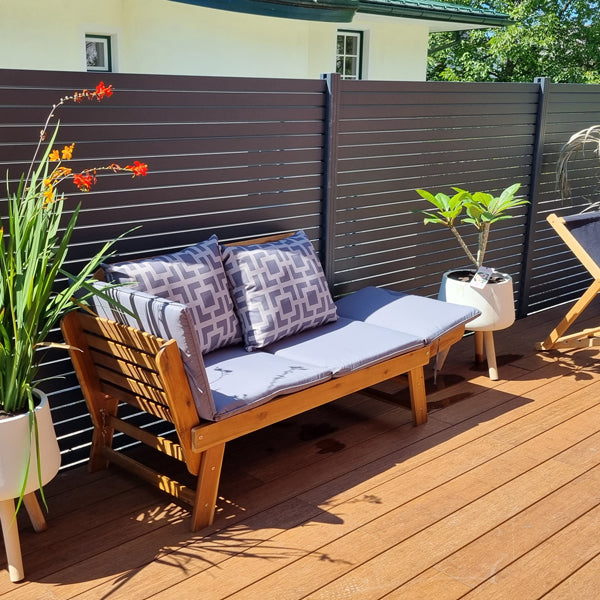 Aluminium Sichtschutzzaun Rhombus MARIO Anthrazit