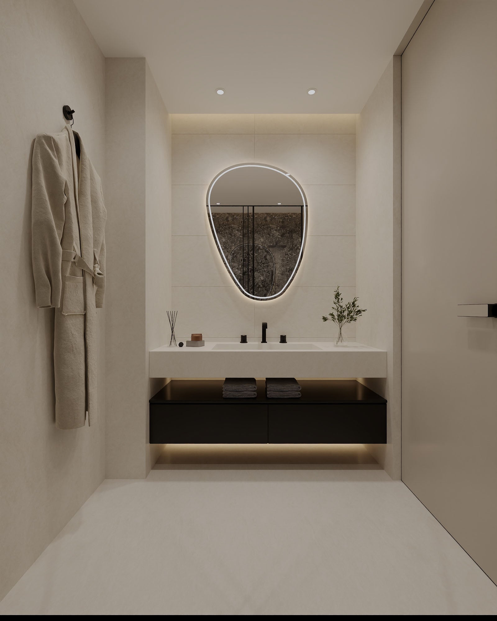 SPC-Wandverkleidung Cremeweiß 800x400mm - Inhalt 1,92m²