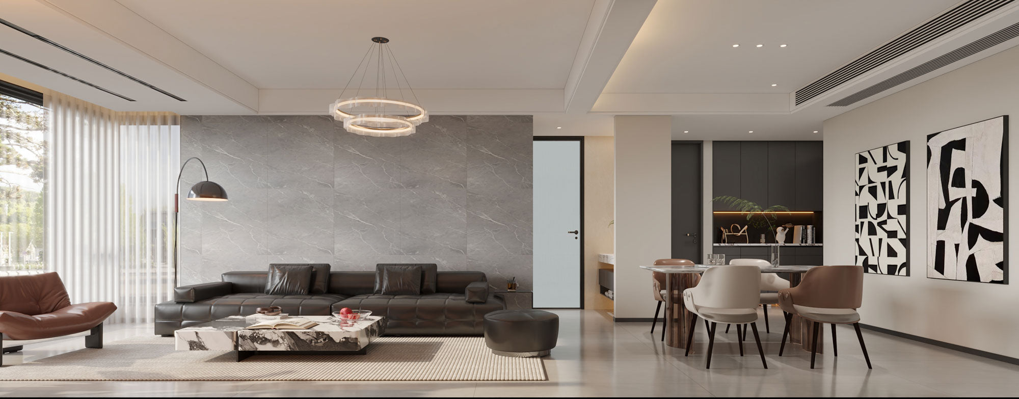 SPC-Wandverkleidung Schiefergrau 800x400mm - Inhalt 1,92m²