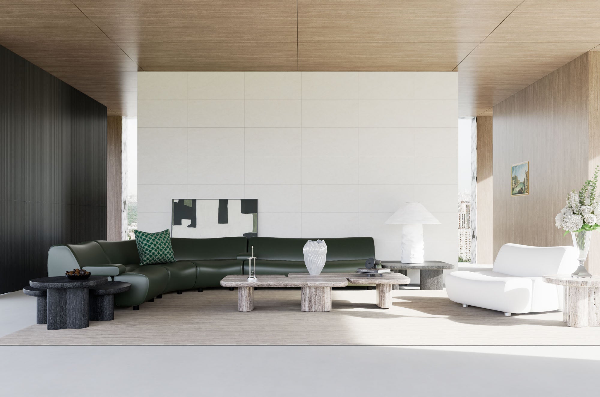 SPC-Wandverkleidung Cremeweiß 800x400mm - Inhalt 1,92m²