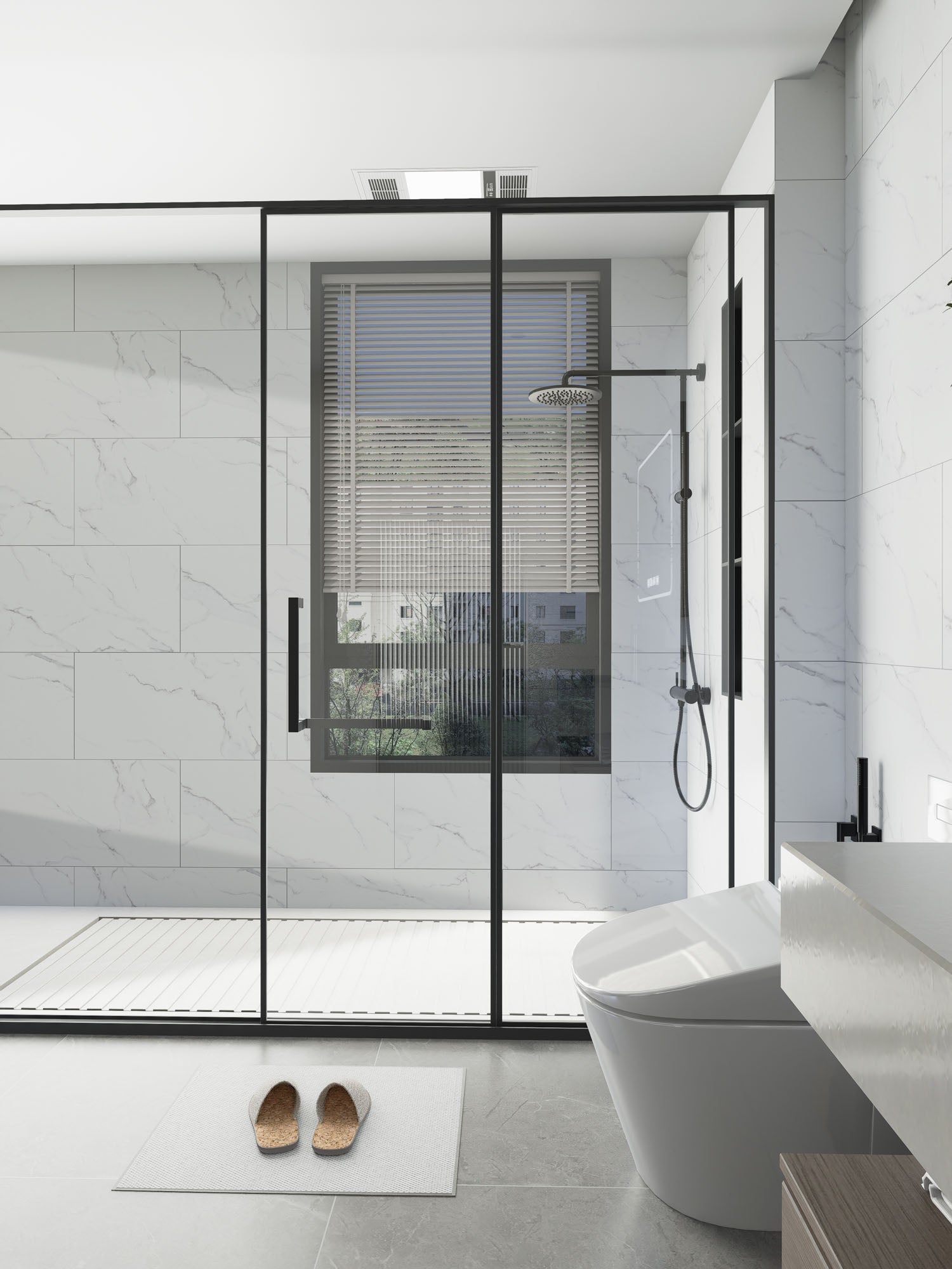 SPC-Wandverkleidung Marmor Weiß 800x400mm - Inhalt 1,92m²