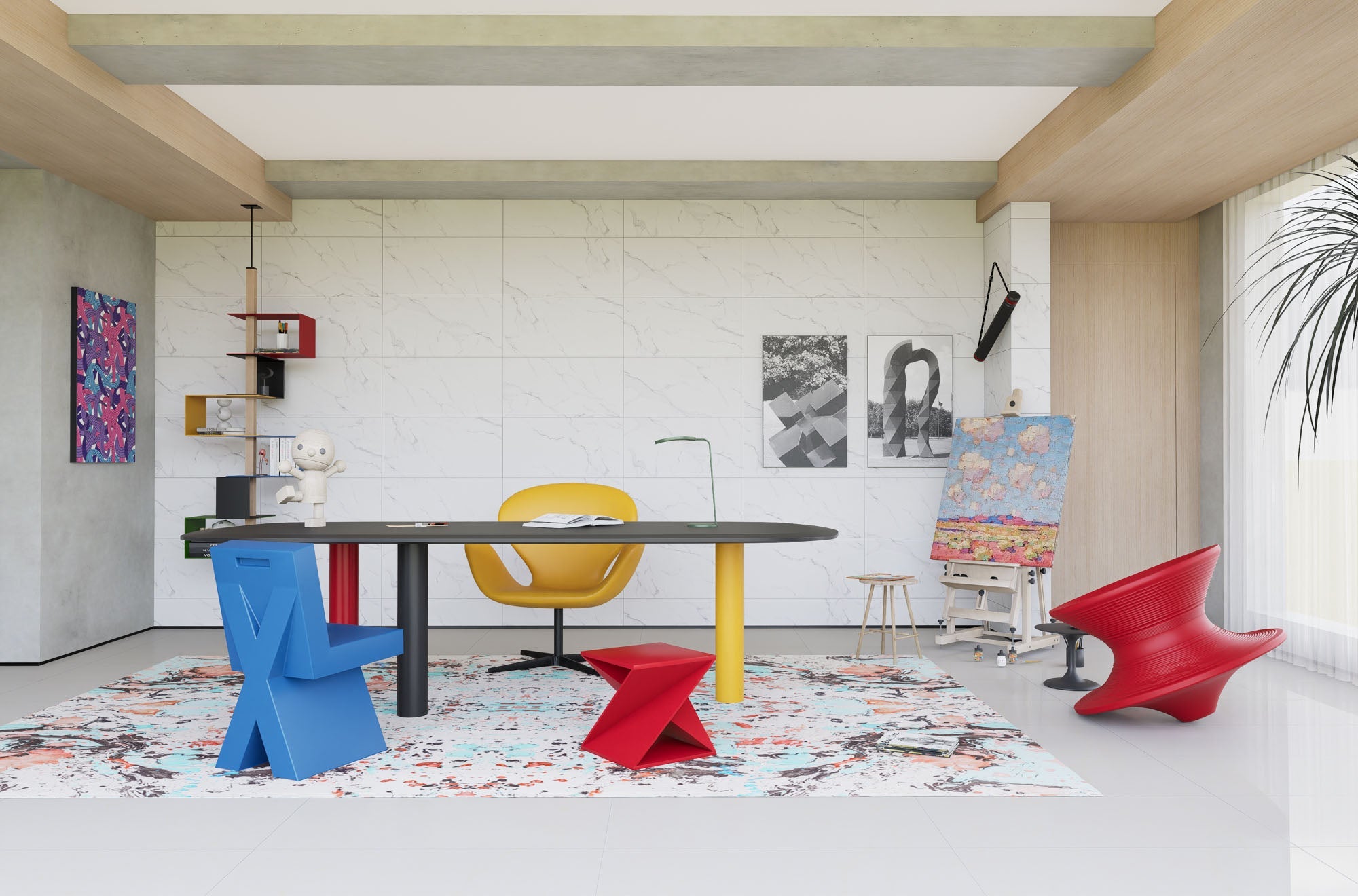 SPC-Wandverkleidung Marmor Weiß 800x400mm - Inhalt 1,92m²