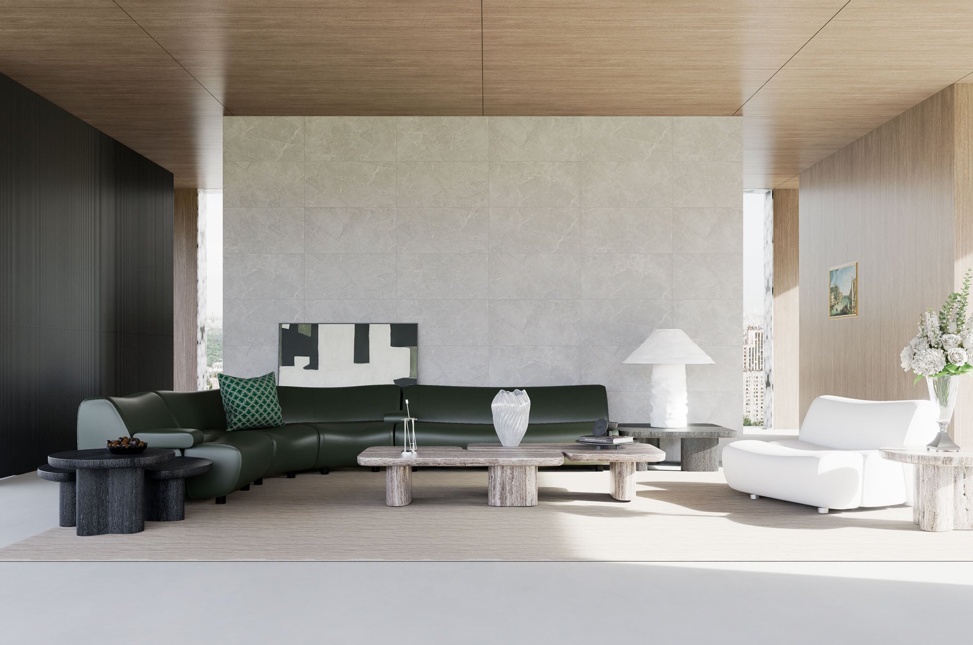 SPC-Wandverkleidung Beton Hellgrau 800x400mm - Inhalt 1,92m²