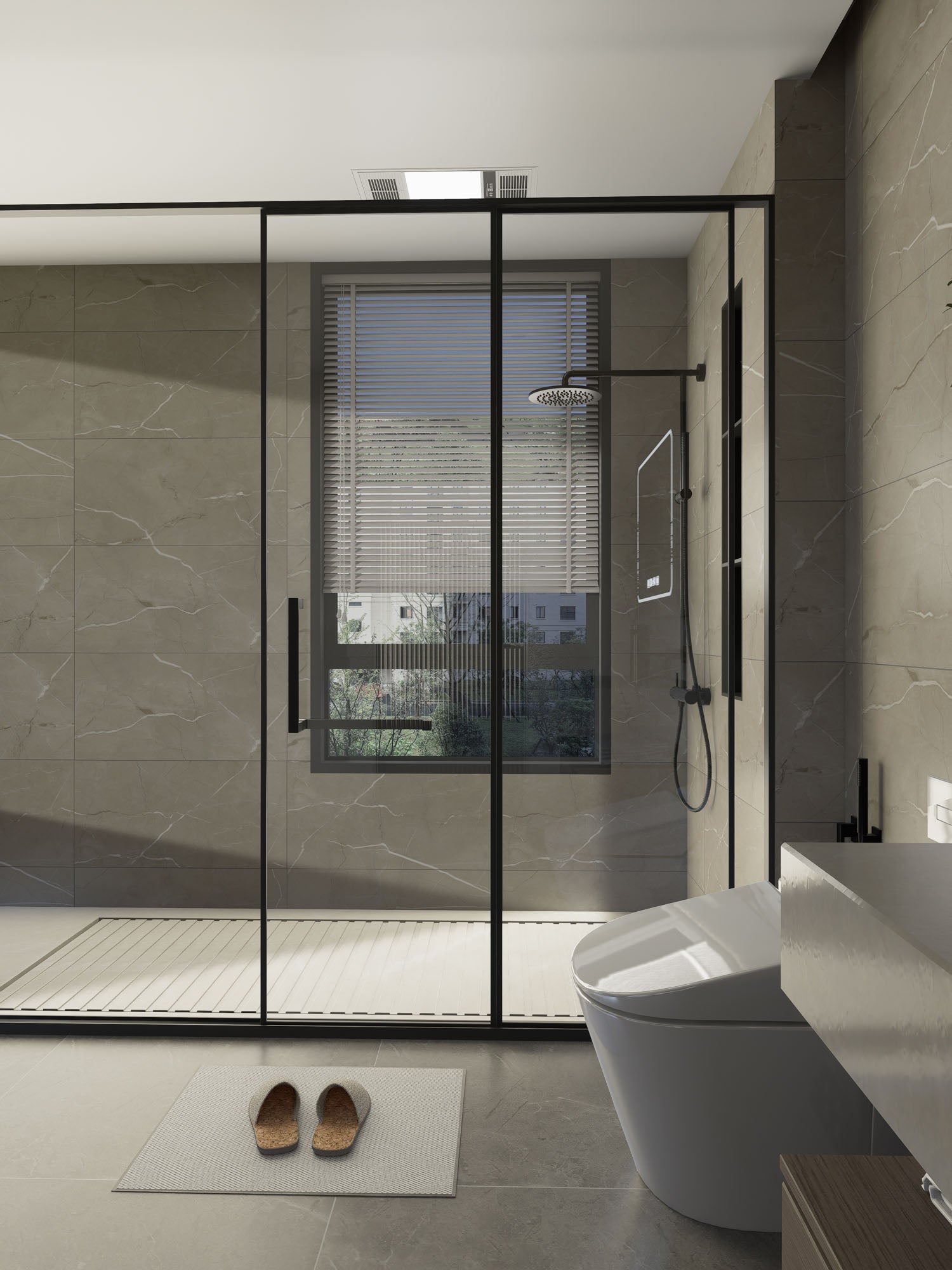 SPC-Wandverkleidung Marmor Braun 800x400mm - Inhalt 1,92m²