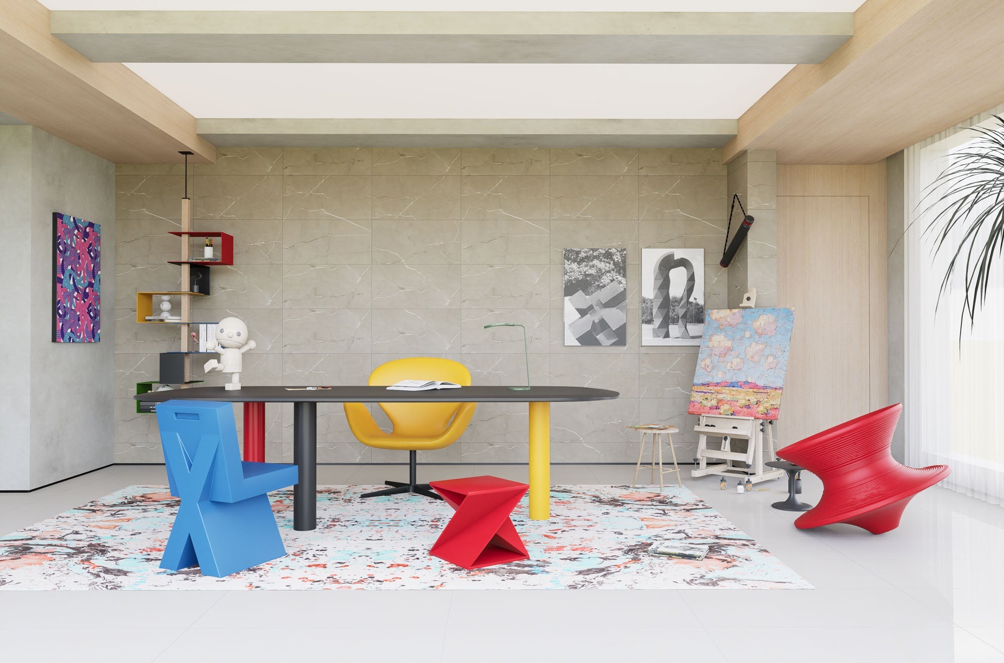 SPC-Wandverkleidung Marmor Braun 800x400mm - Inhalt 1,92m²