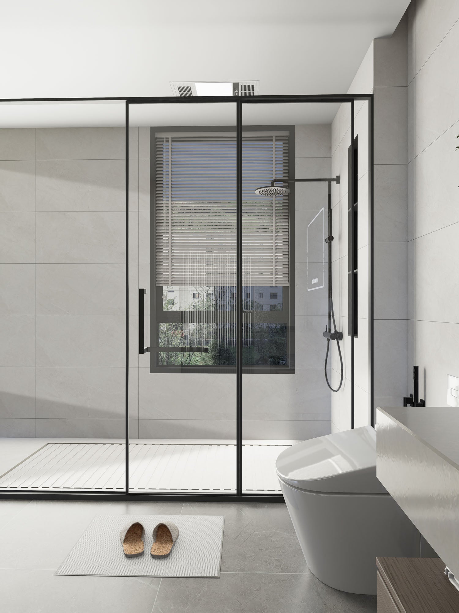 SPC-Wandverkleidung Hellgrau 800x400mm - Inhalt 1,92m²