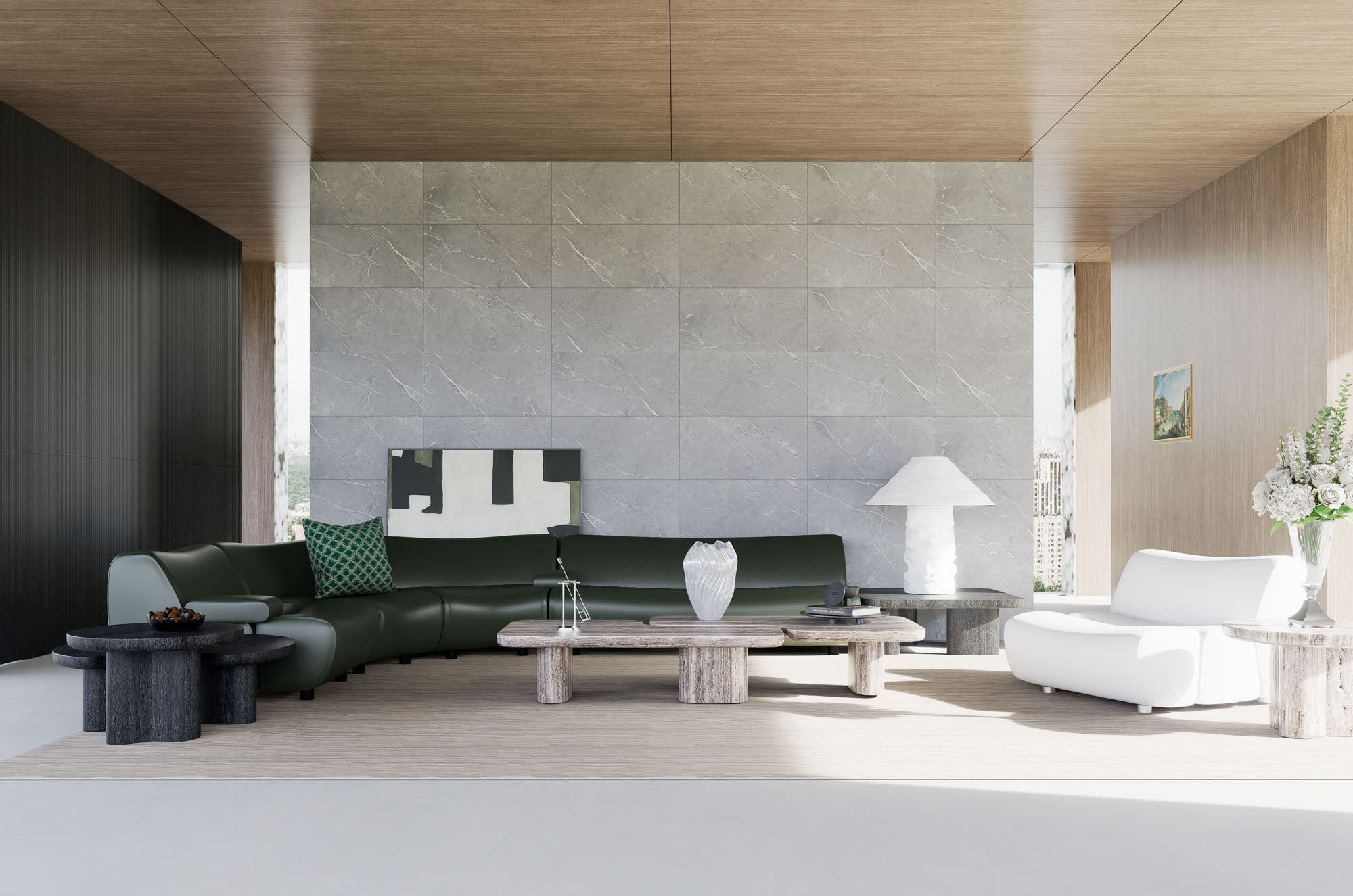 SPC-Wandverkleidung Schiefergrau 800x400mm - Inhalt 1,92m²