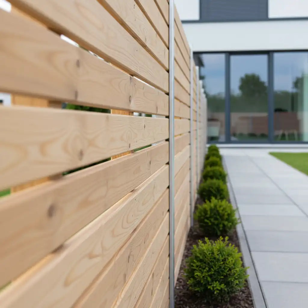 DIY Lärchenzaun 180x180cm
