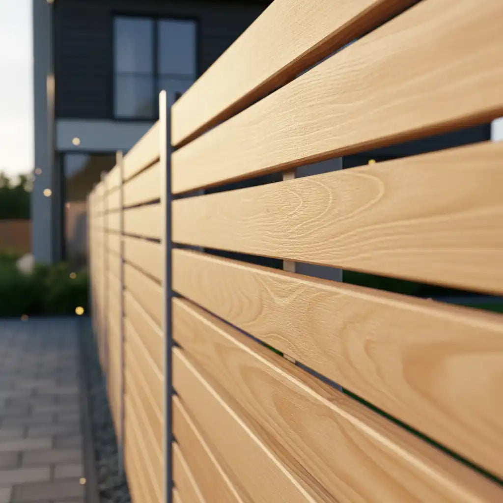 DIY Lärchenzaun 180x180cm