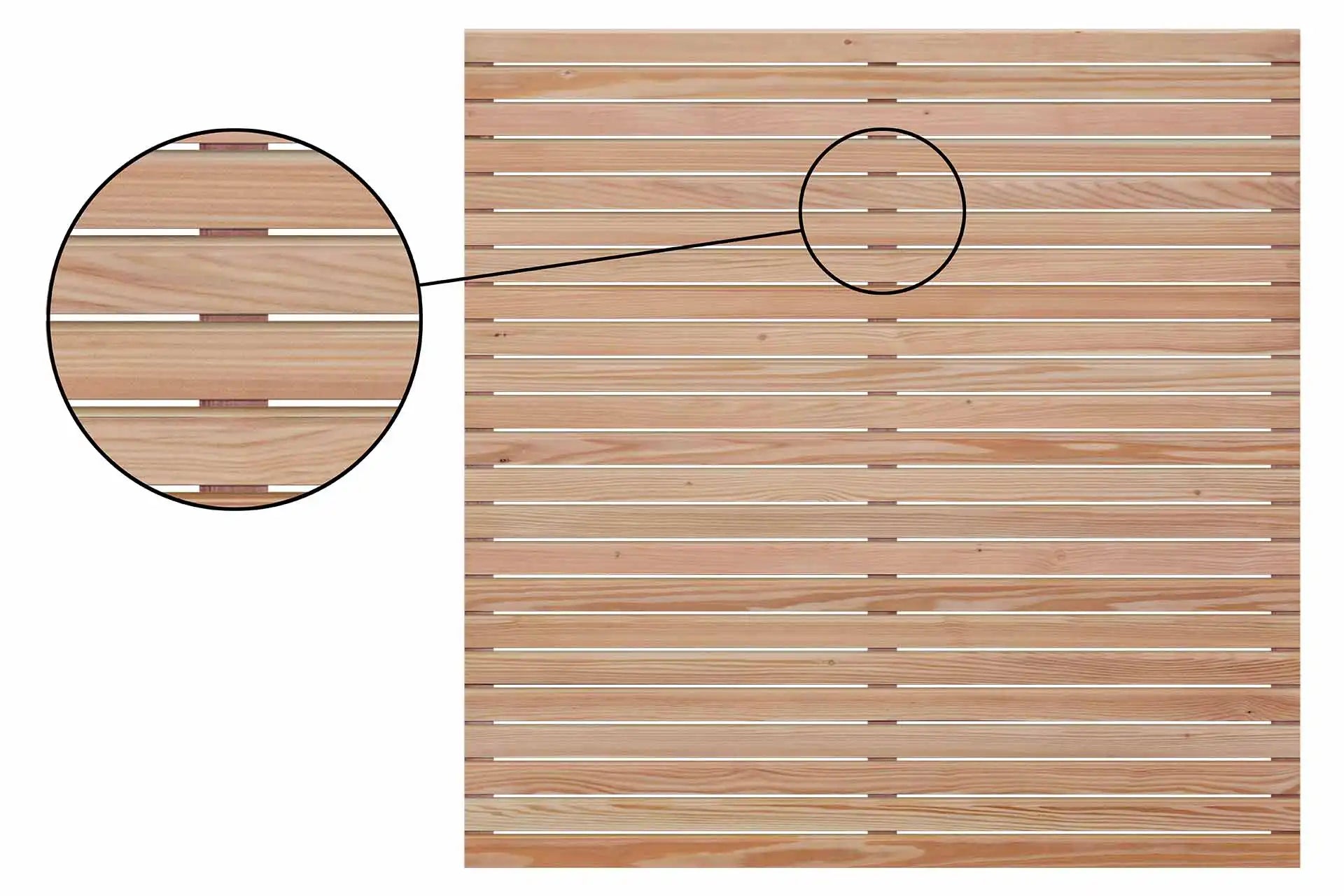 DIY Lärchenzaun 180x180cm