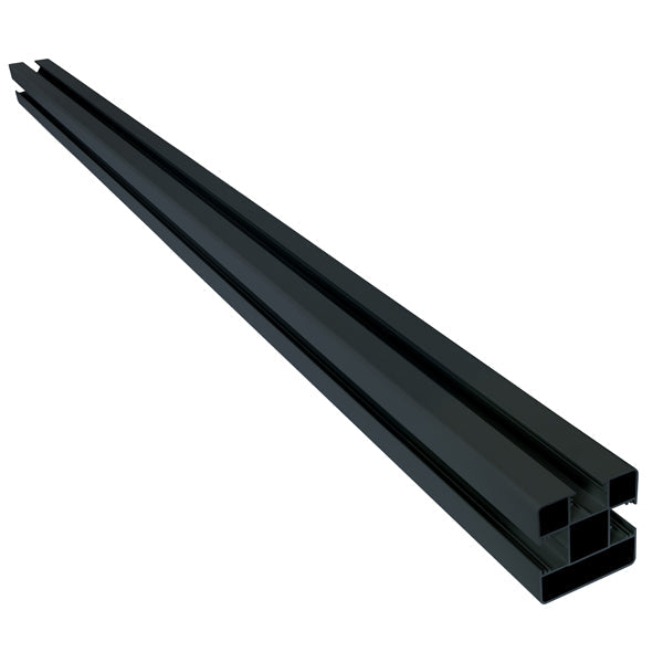 ModuLine Alu-Pfosten Anthrazit 80 x 80 inkl. Kappe und Abdeckprofil