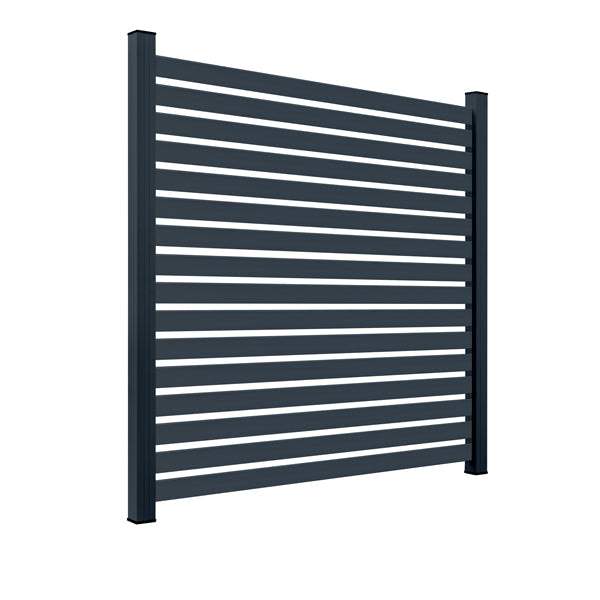 Aluminium Sichtschutzzaun MARIO Breit Anthrazit
