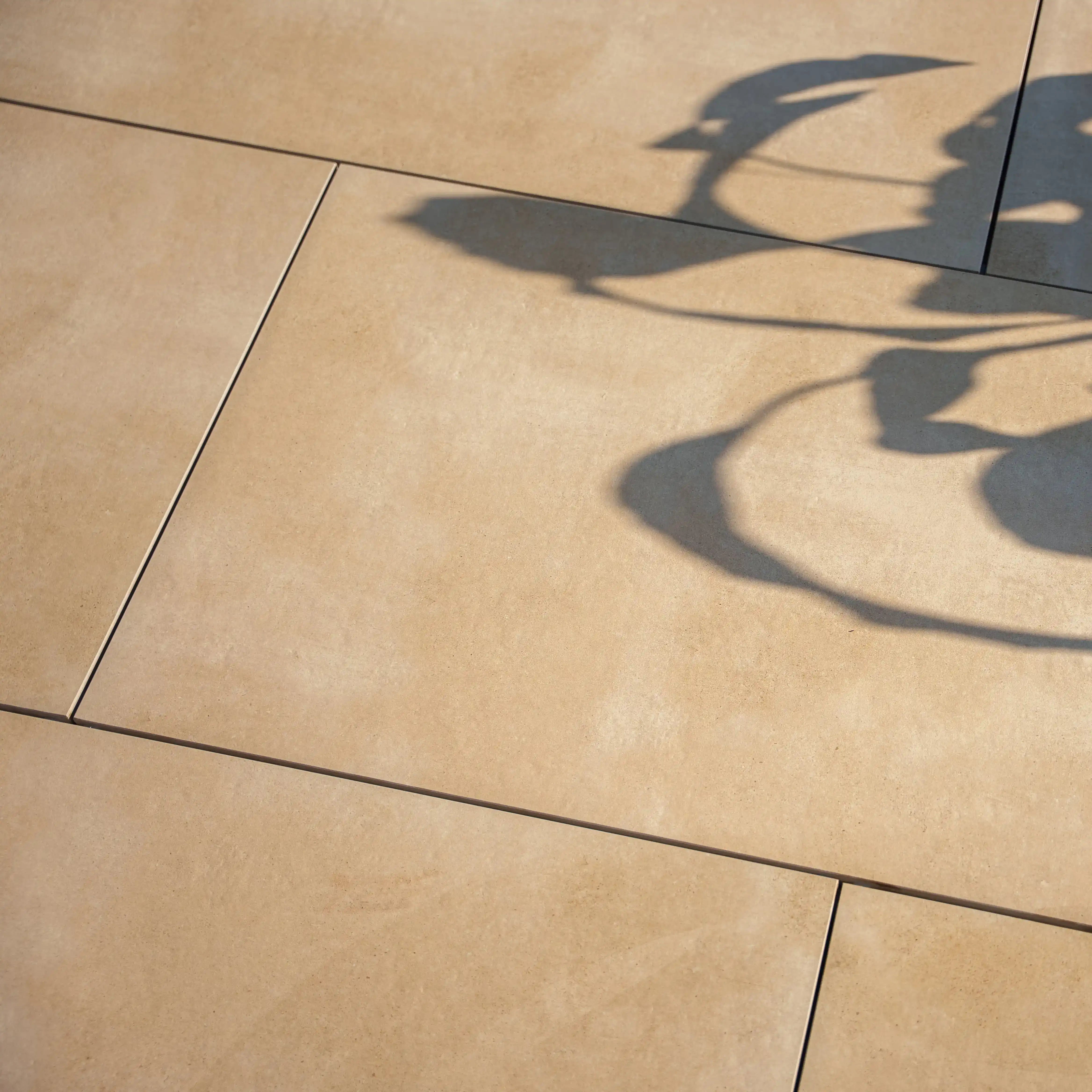 Komplettpaket Terrassenplatte Grande Cream 120x60x2cm