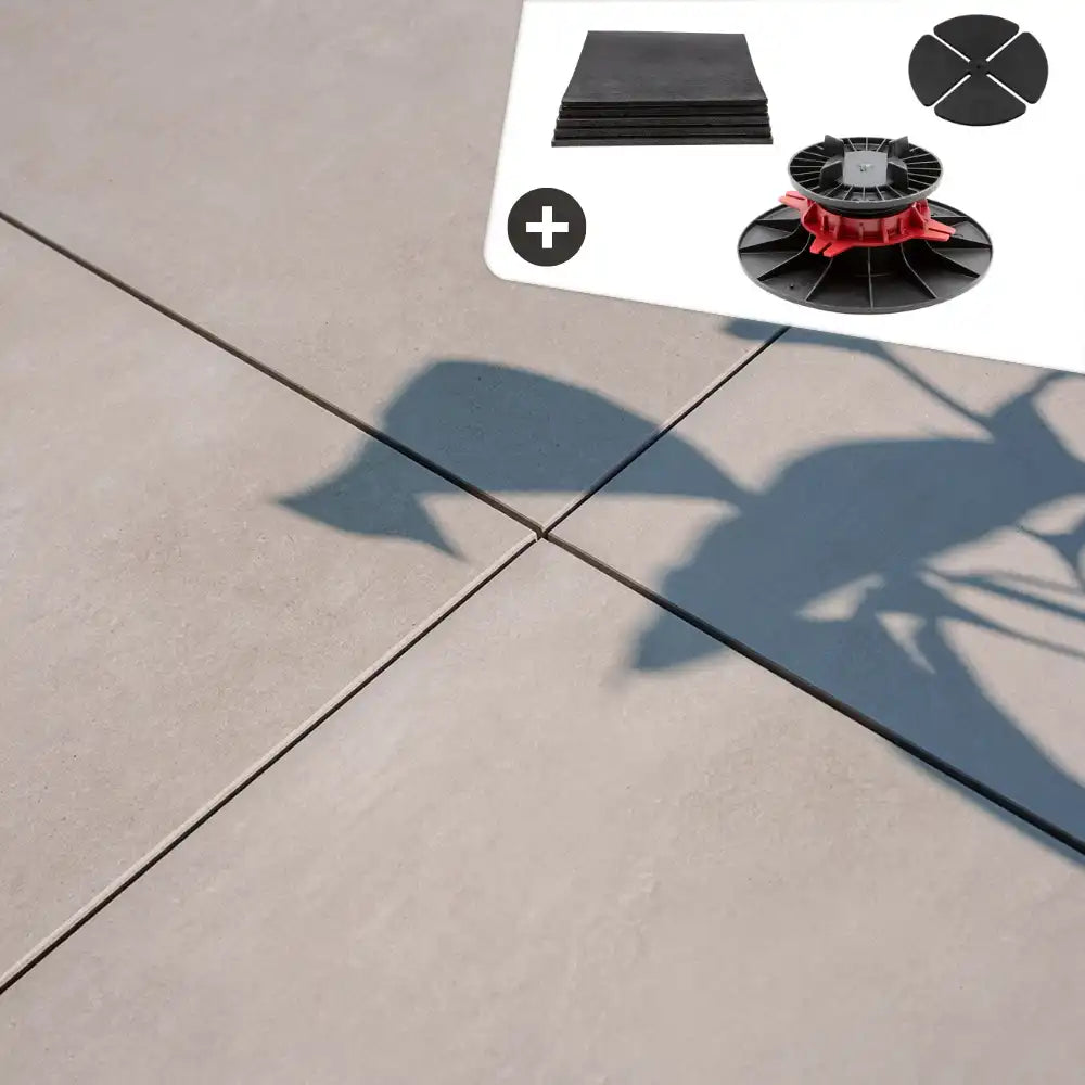 Komplettpaket Terrassenplatte Light 60x60x2cm