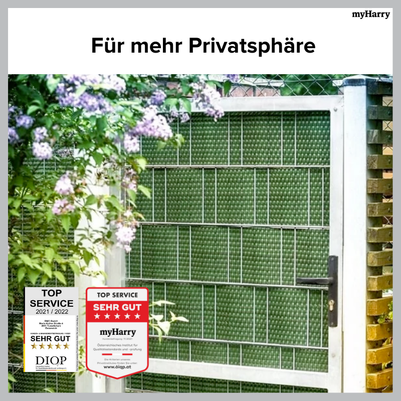 Rattan Sichtschutzstreifen Grün RD12 255cm